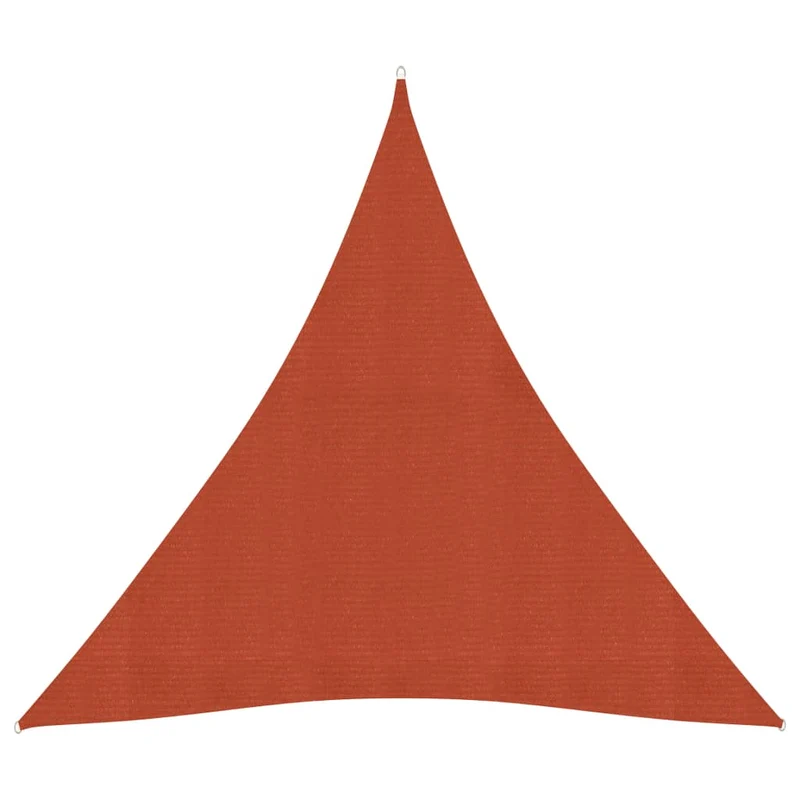 Voile toile d'ombrage parasol 160 g/m² PEHD 4,5 x 4,5 x 4,5 m terre cuite 02_0009350