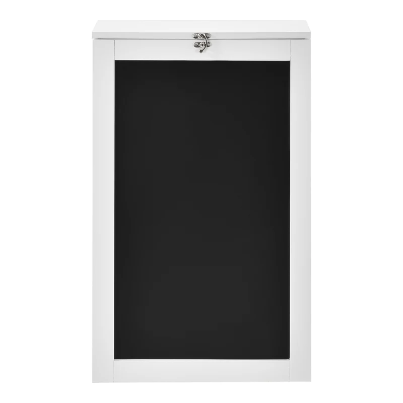 Table murale pliable bureau mural rabattable MDF 156 cm blanc 03_0004357