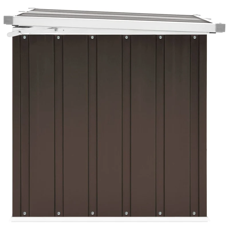 Coffre boîte meuble de jardin rangement 129 x 67 x 65 cm marron 02_0013097