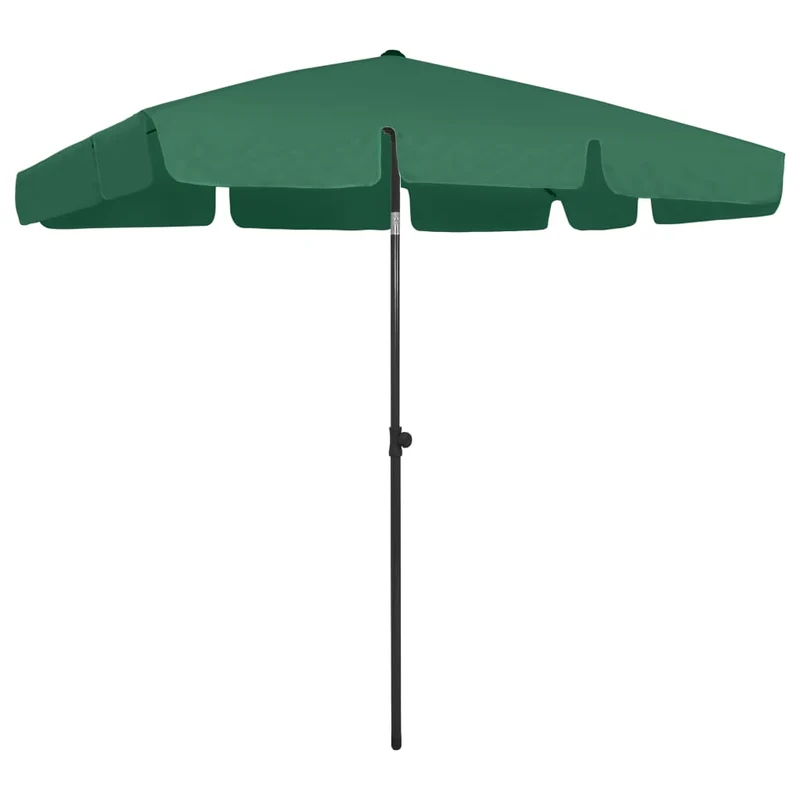 Parasol de plage vert 200 x 125 cm 02_0008410