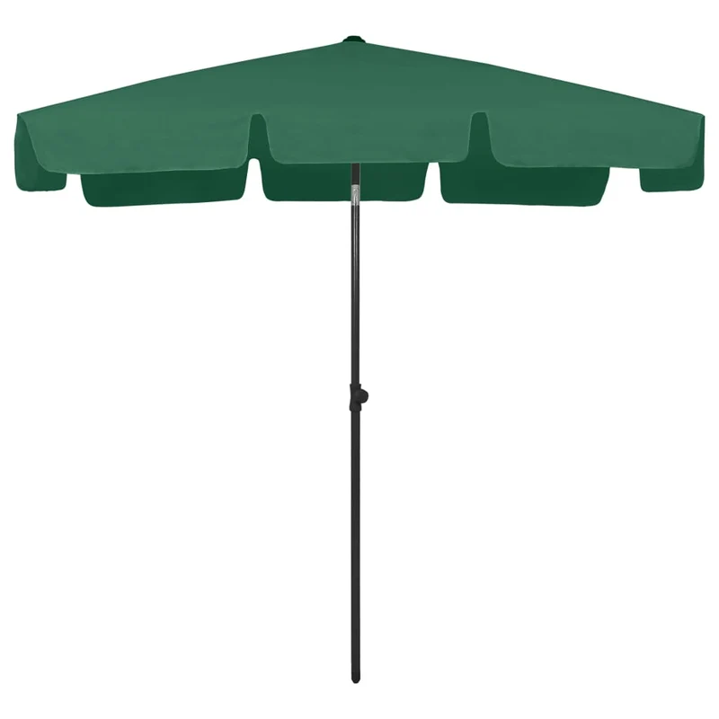 Parasol de plage vert 200 x 125 cm 02_0008410