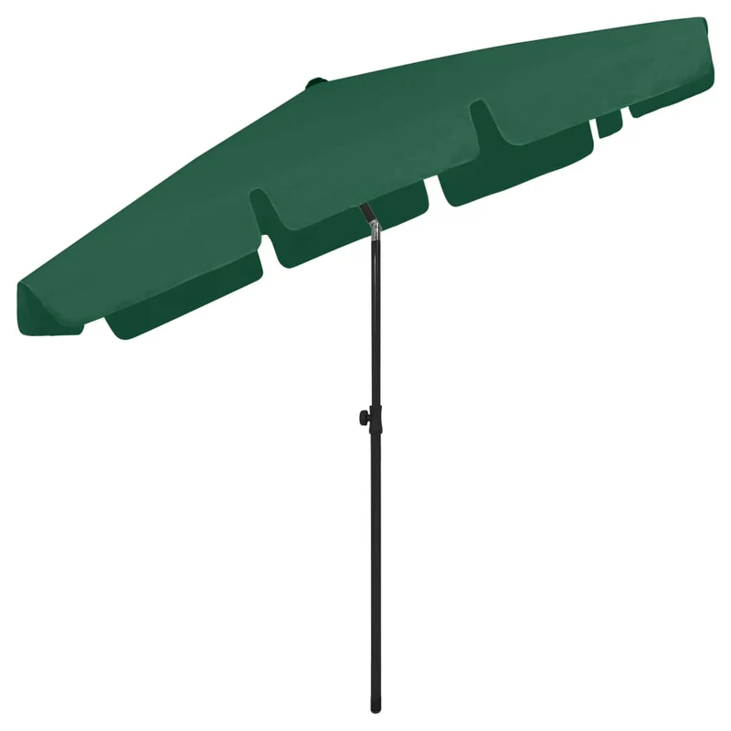 Parasol de plage vert 200 x 125 cm 02_0008410