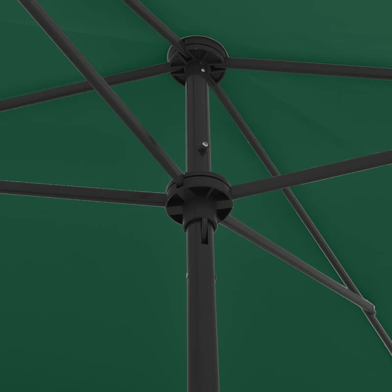 Parasol de plage vert 200 x 125 cm 02_0008410