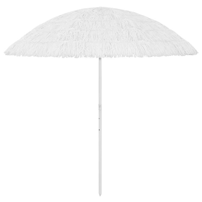 Parasol de plage hawaii 300 cm blanc 02_0008387