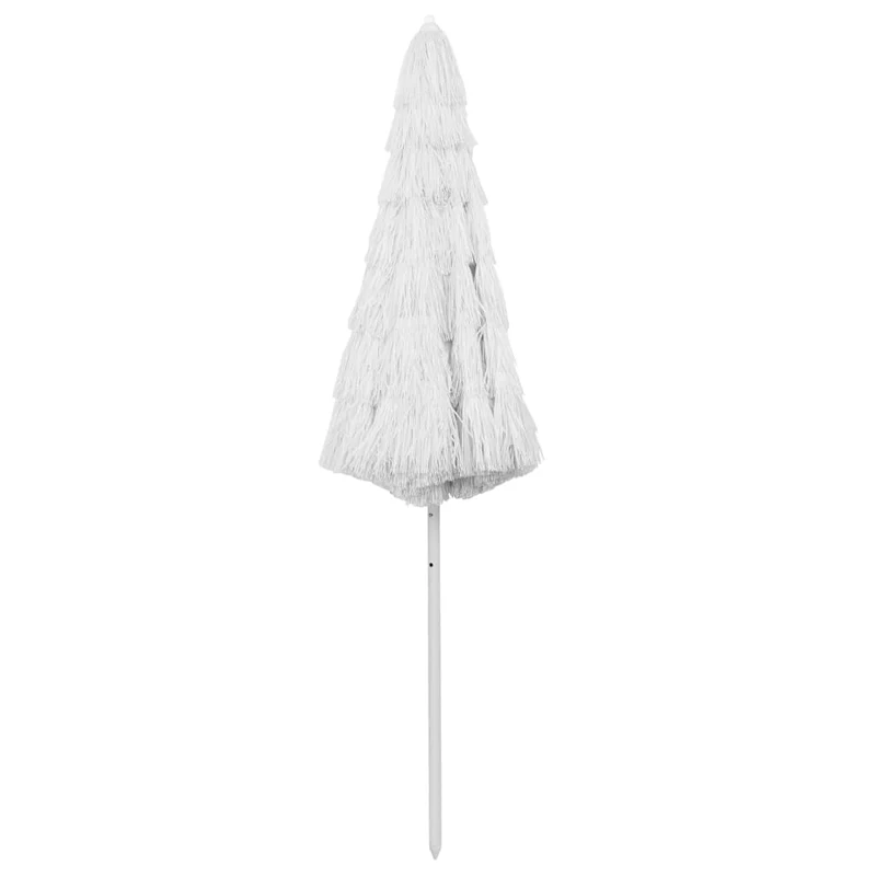 Parasol de plage hawaii 300 cm blanc 02_0008387