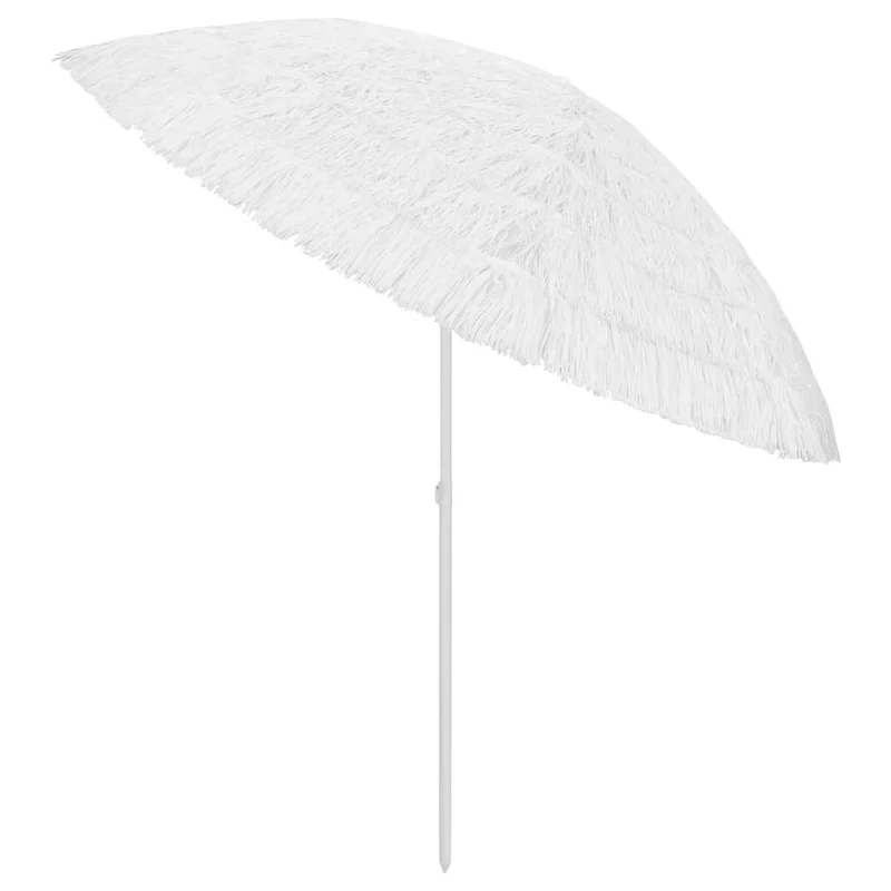 Parasol de plage hawaii 300 cm blanc 02_0008387