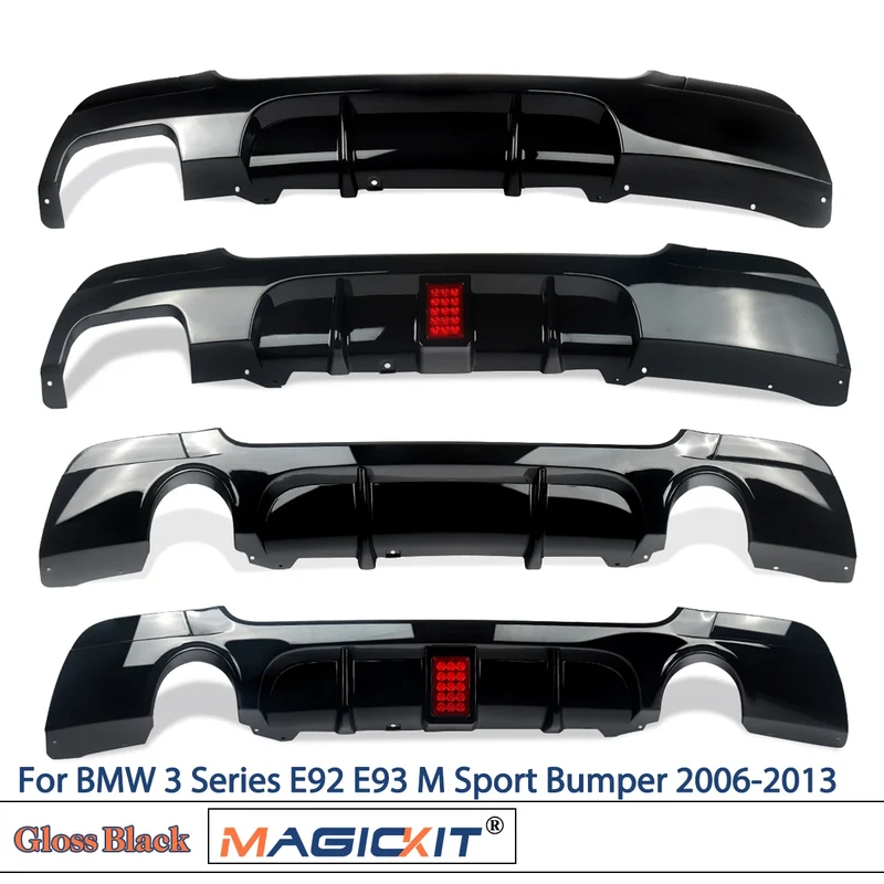 Diffuseur Arrière Noir BMW Série 3 E92 E93 2006-2013