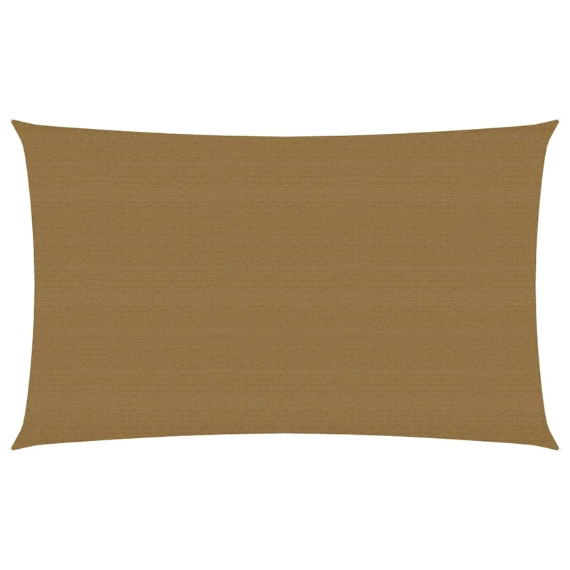 Voile toile d'ombrage parasol 160 g/m² taupe 2 x 5 m PEHD 02_0009304