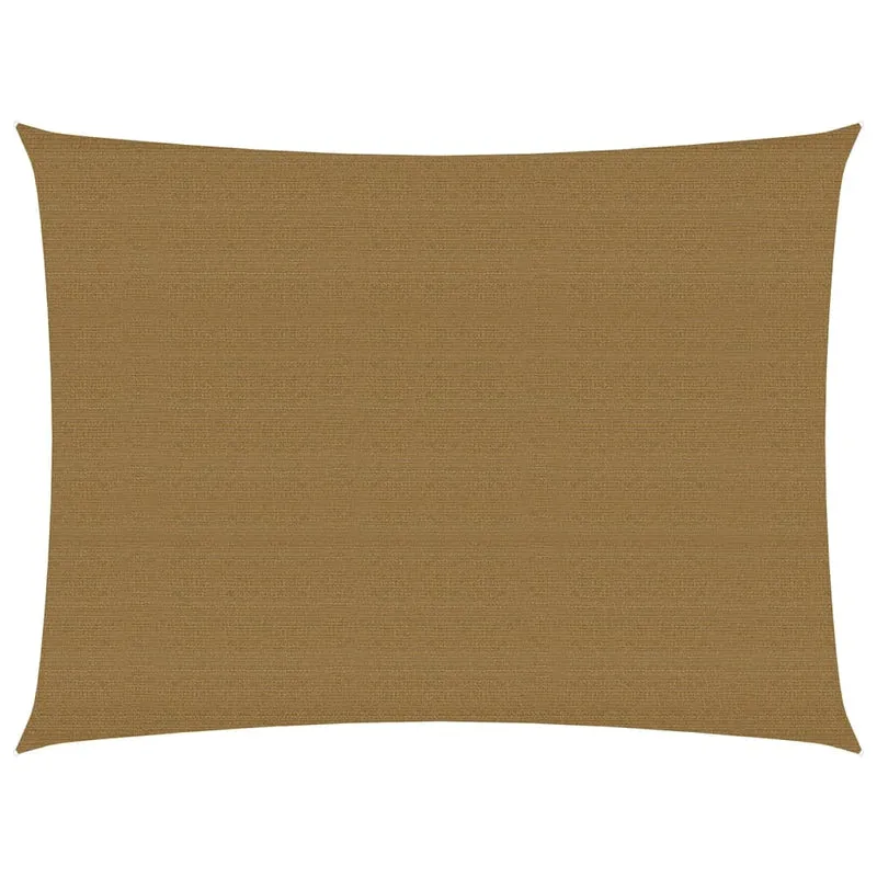 Voile toile d'ombrage parasol 160 g/m² taupe 2,5 x 3,5 m PEHD 02_0009297