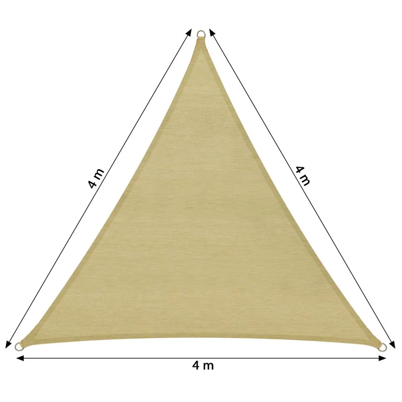 Voile toile d'ombrage taud de soleil triangulaire 400 cm 2208094_3