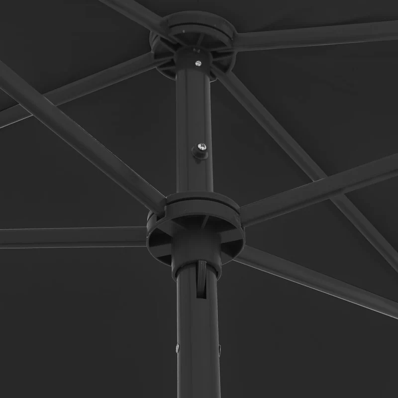 Parasol de plage 180 x 120 cm noir 02_0008401