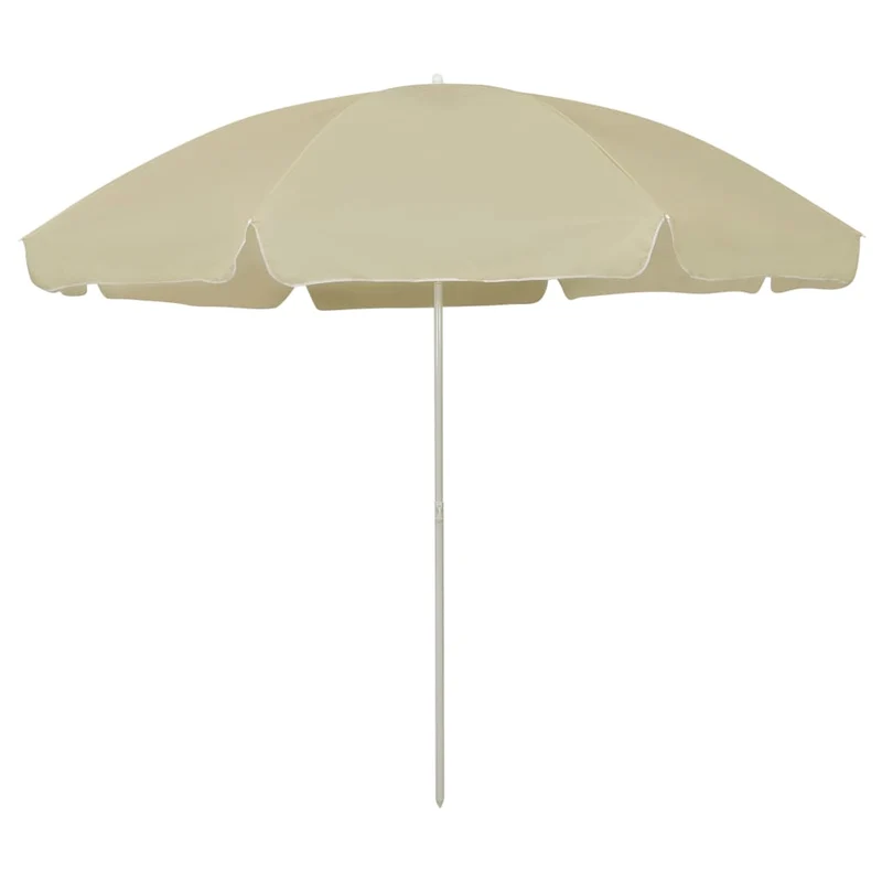 Parasol de plage jaune sable 300 cm 02_0008399