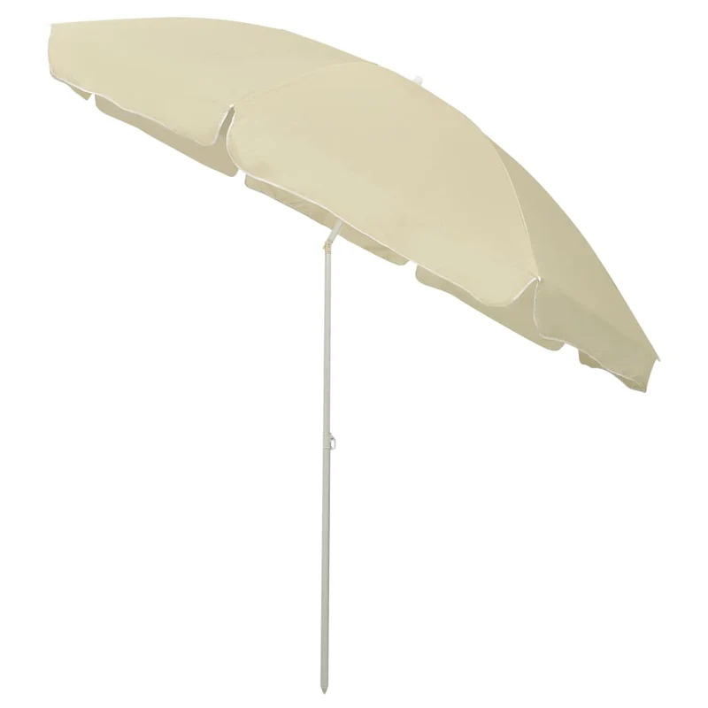 Parasol de plage jaune sable 300 cm 02_0008399