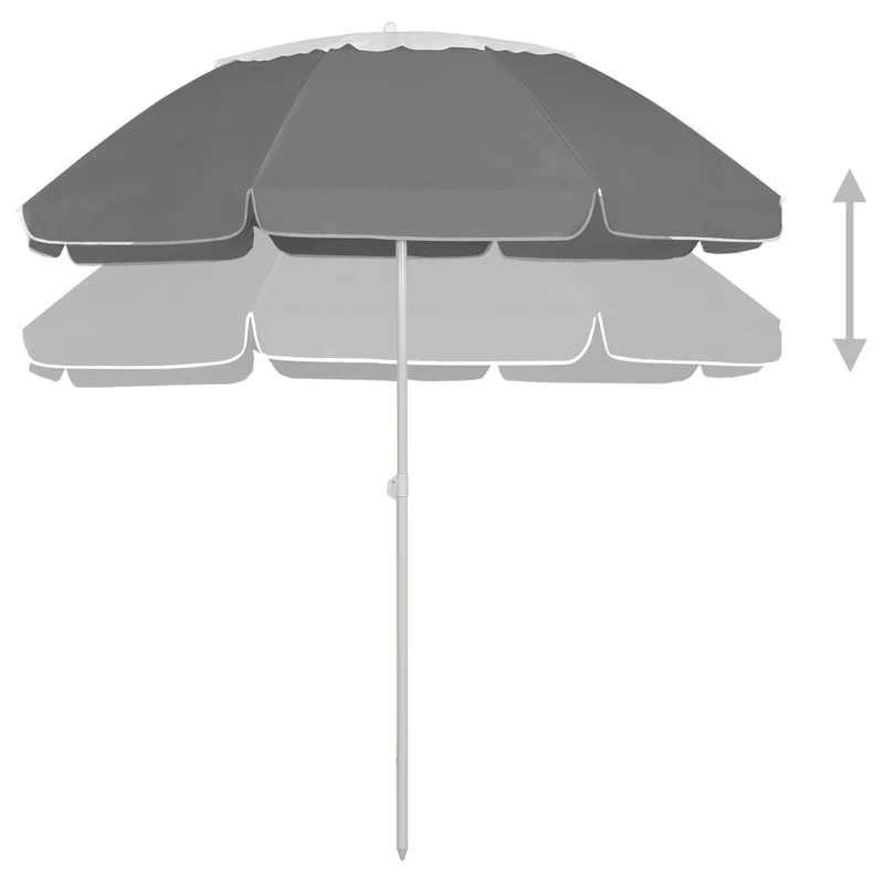 Parasol de plage 300 cm anthracite 02_0008376