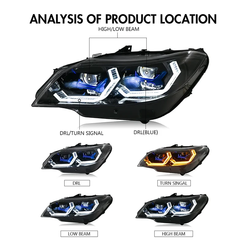 Phares LED BMW Z4 E89 2009-2016 à défilement dynamique