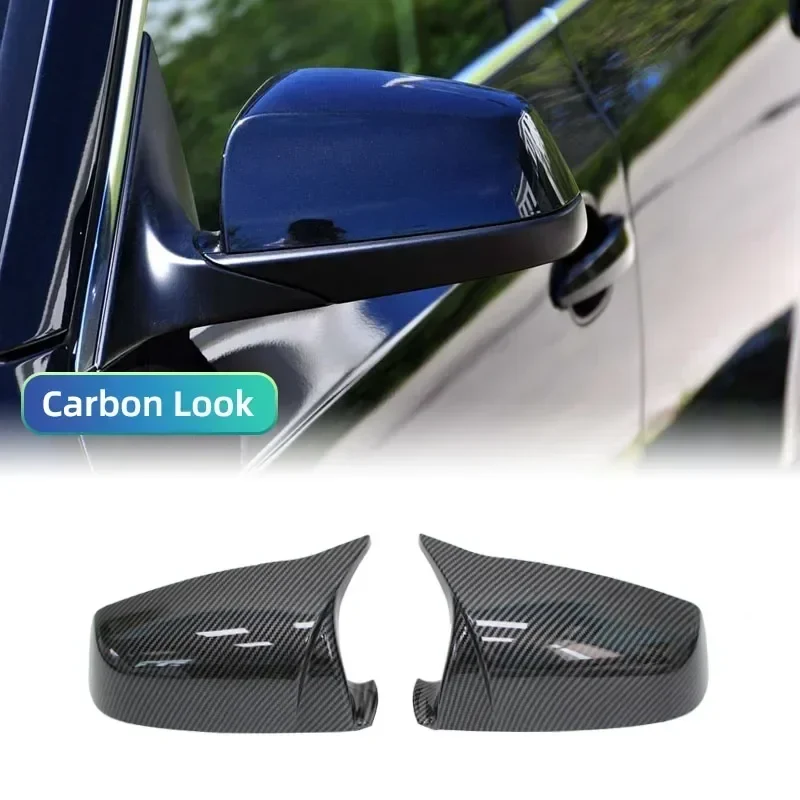 Coque Rétroviseur BMW Série 5 6 7 F10 F11 Aspect Carbone