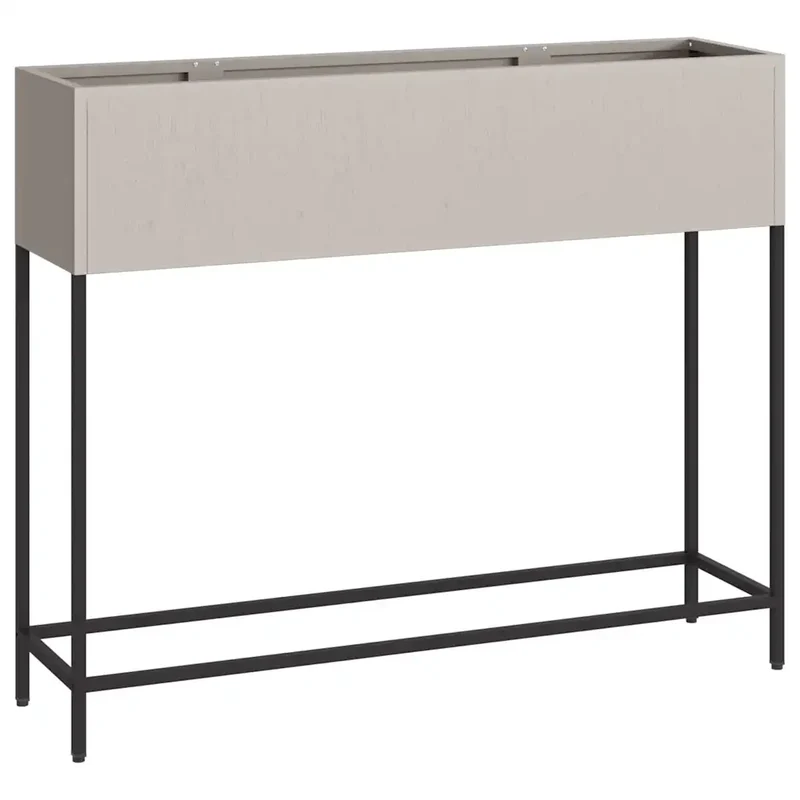 Bac de jardin surélevé moderne style contemporain extérieur 100 x 26 x 82 cm en acier rouillé 02_0052094