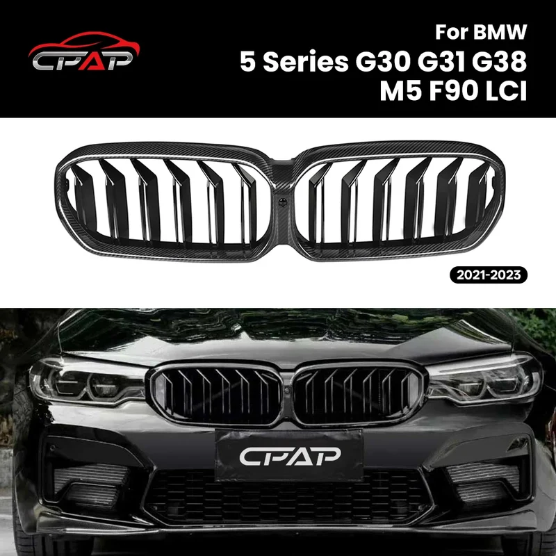 Grille de Pare-Chocs Avant Carbone BMW Série 5 G30 M5 F90 LCI 2021-2023