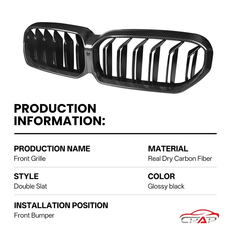 Grille de Pare-Chocs Avant Carbone BMW Série 5 G30 M5 F90 LCI 2021-2023