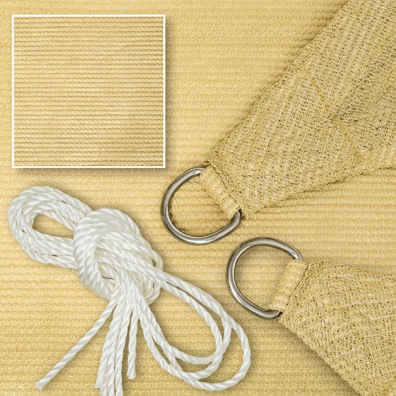 Voile d'ombrage taud de soleil 3,6 x 3,6 m mobilier de jardin 08_0000540