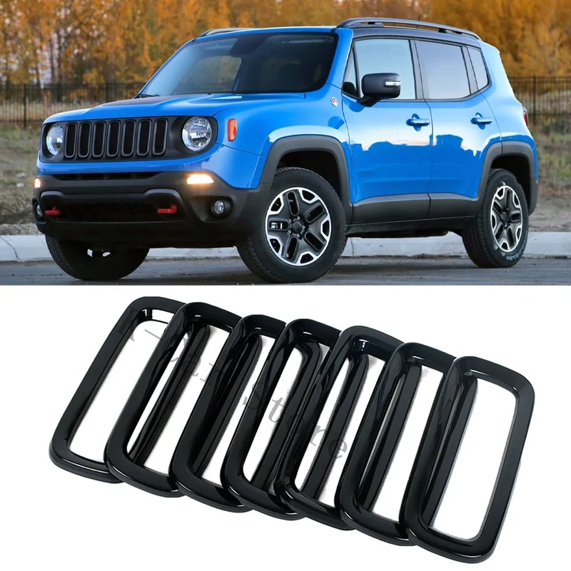 Inserts de calandre Jeep Renegade 2015-2017 7 pièces