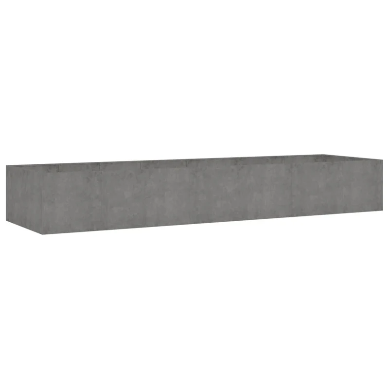 Jardinière bac lit surélevé plantes fleurs terrasse jardin de jardin 280 x 80 x 40 cm acier corten marron 02_0039421