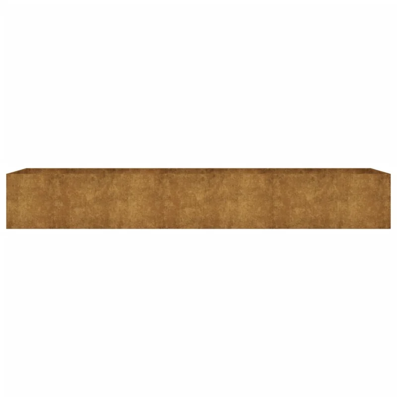 Jardinière bac lit surélevé plantes fleurs terrasse jardin de jardin 280 x 80 x 40 cm acier corten marron 02_0039421