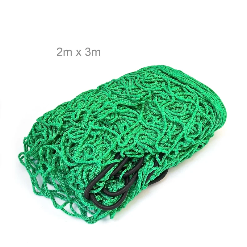 Filet de remorque 2 x 3 m sécurisation chargement adapté remorque en nylon vert 13_0003134