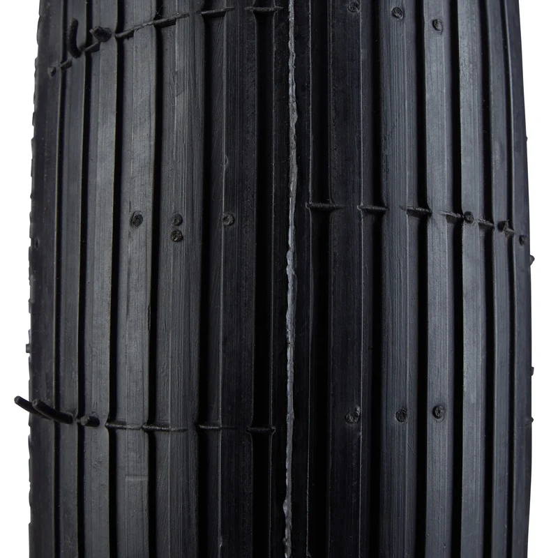 Roue de brouette pneumatique 39 x 9 cm confort de transport surface profilée jardin en caoutchouc noir 13_0003867