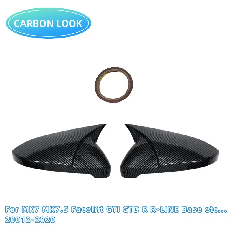Coques de Rétroviseur Carbone Volkswagen Golf 6 et 7 GTI GTD