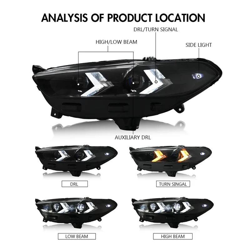 Phares LED Ford Mondeo Fusion 2013-2016