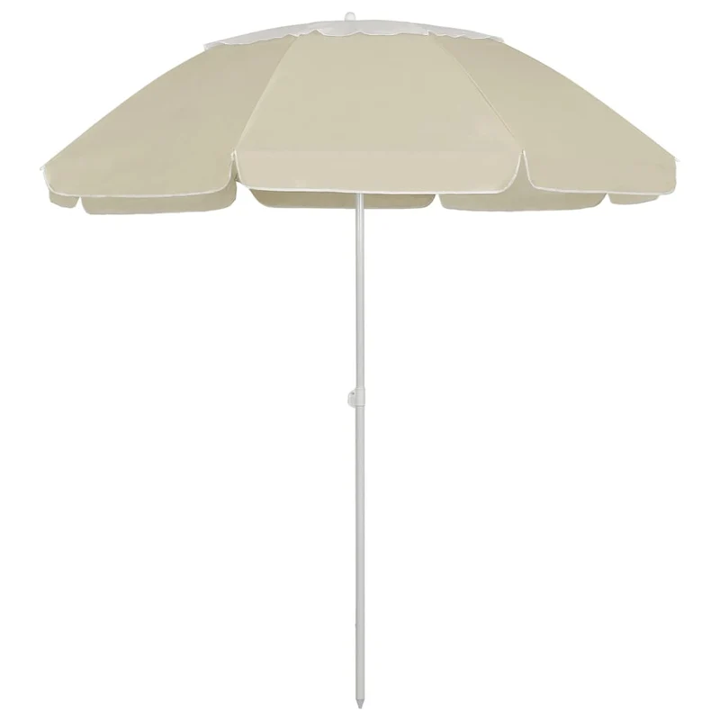 Parasol de plage jaune sable 300 cm 02_0008398