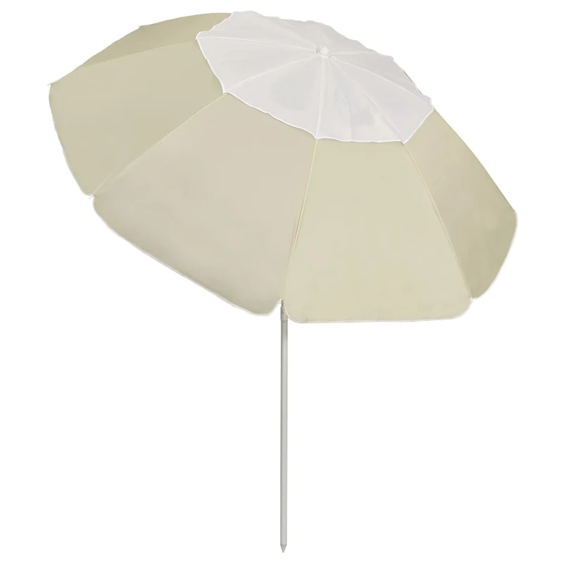 Parasol de plage jaune sable 300 cm 02_0008398