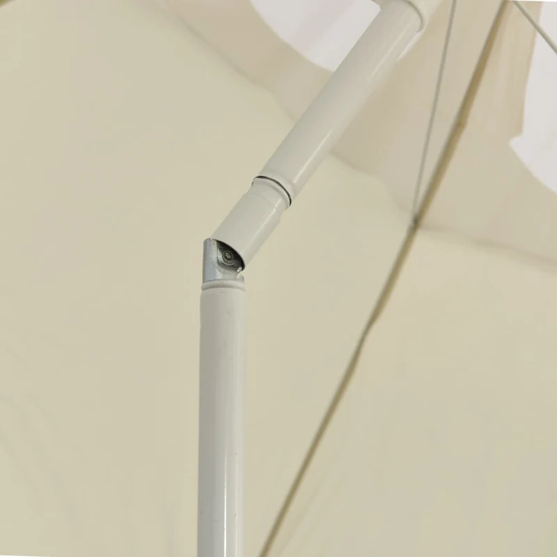 Parasol de plage jaune sable 300 cm 02_0008398