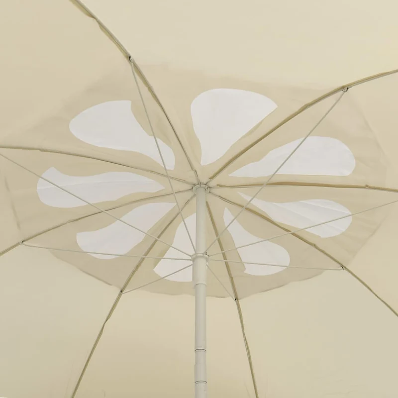 Parasol de plage jaune sable 300 cm 02_0008398