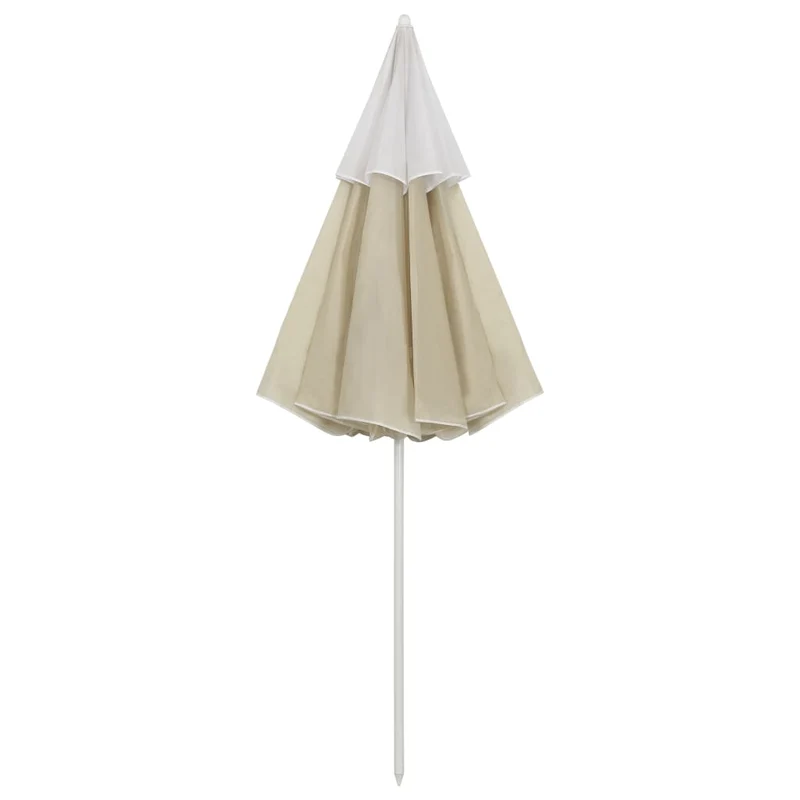 Parasol de plage jaune sable 300 cm 02_0008398