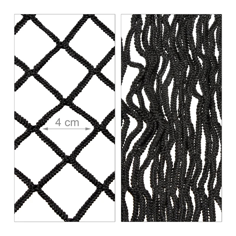 Filet de remorque extensible sécurité chargement 3 x 2 m en plastique noir 13_0003054