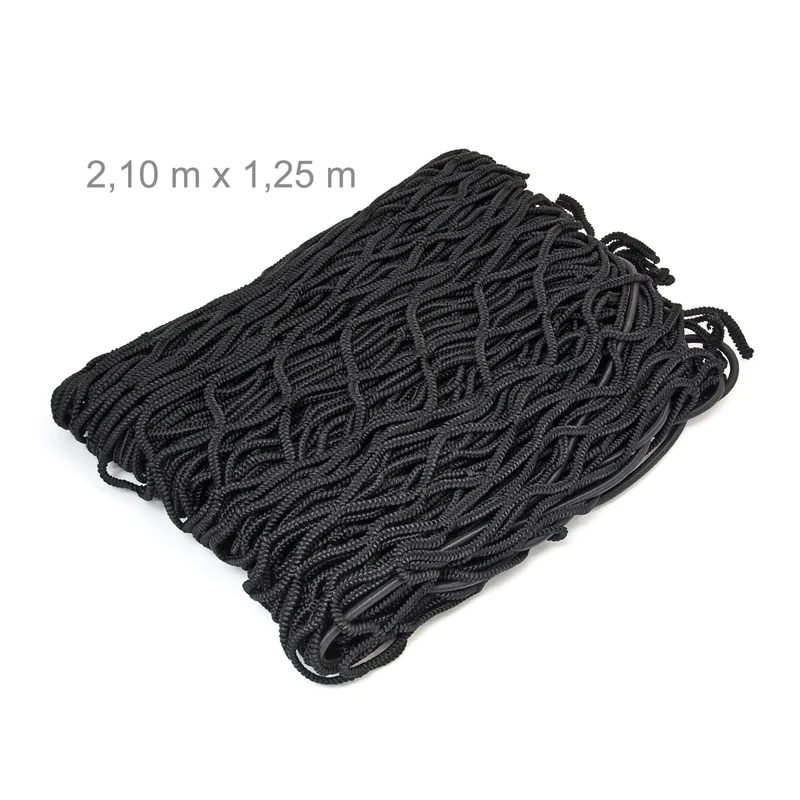 Filet de remorque extensible sécurité chargement 3 x 2 m en plastique noir 13_0003054