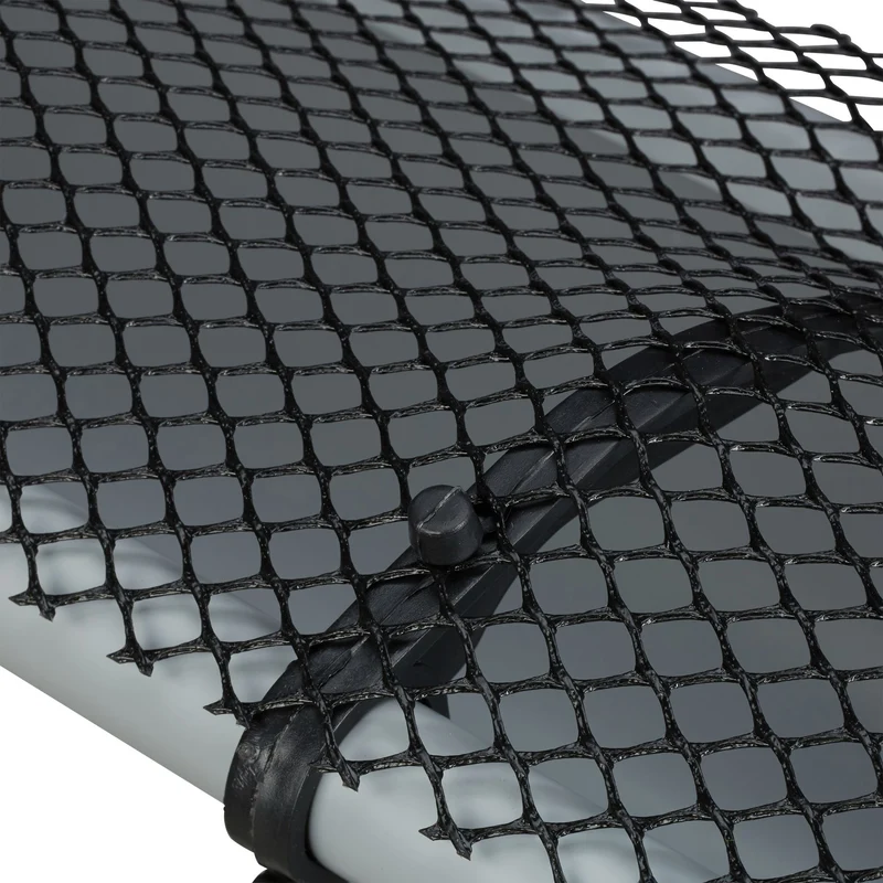 Grillage de gouttière 6 m protection anti-feuilles mortes fixation rapide style moderne en PP noir 13_0003991