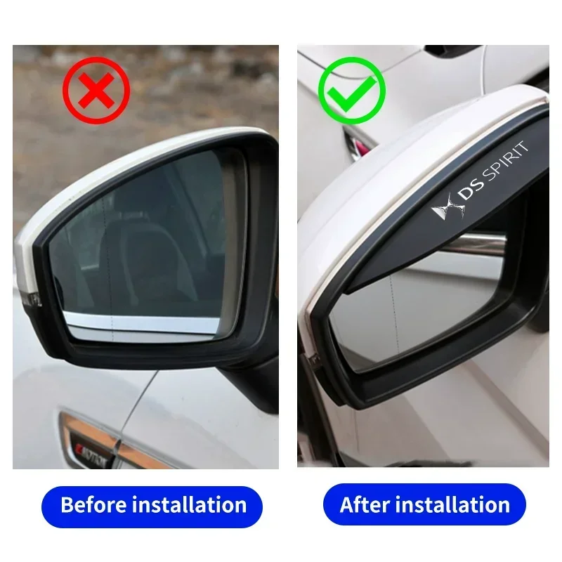 Déflecteurs de pluie rétroviseur Citroën DS3 DS4 DS5 DS7 2 pièces