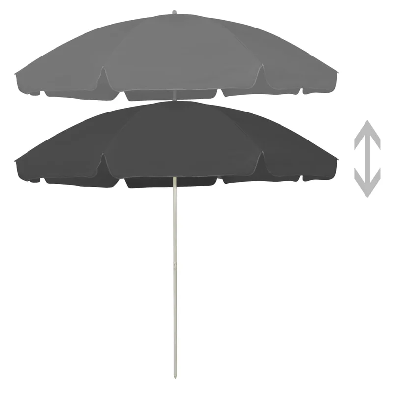 Parasol de plage 300 cm anthracite 02_0008377