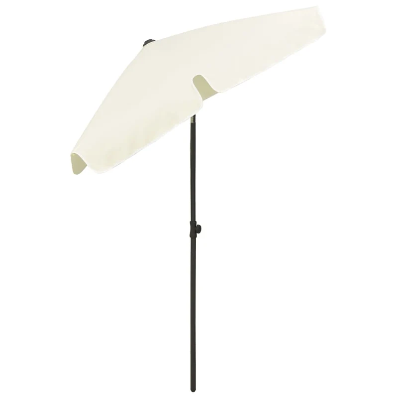 Parasol de plage jaune 180 x 120 cm sable 02_0008395