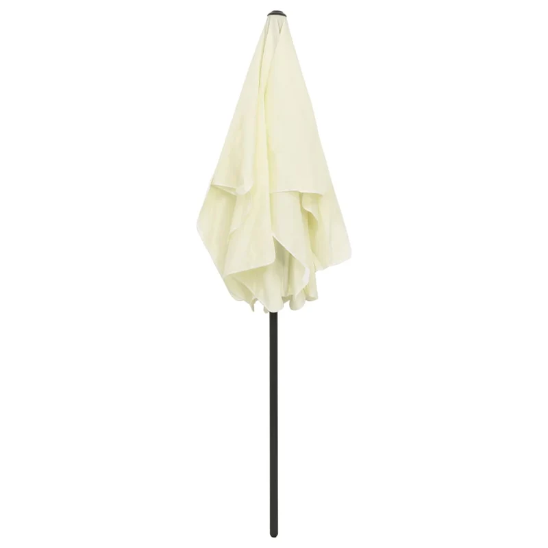 Parasol de plage jaune 180 x 120 cm sable 02_0008395