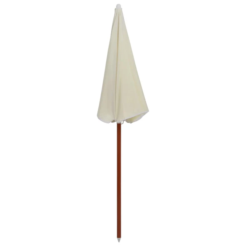 Parasol avec mât en acier 180 cm sable 02_0008098