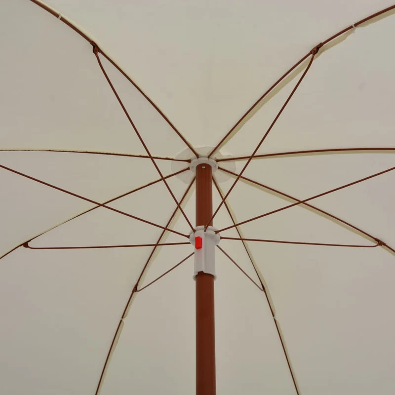 Parasol avec mât en acier 180 cm sable 02_0008098