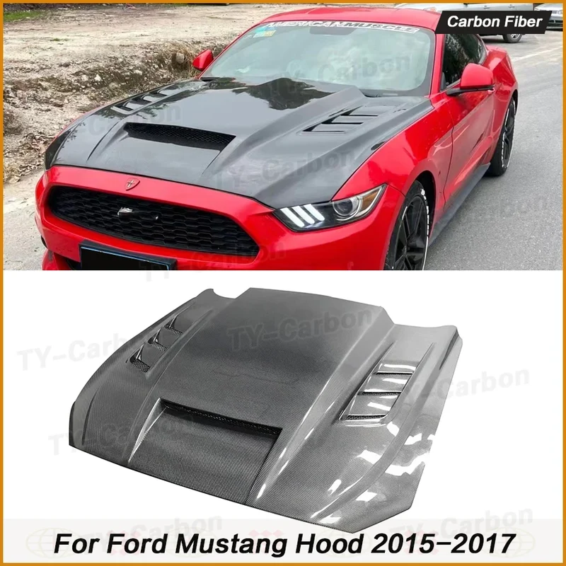 Capot Carbone Ford Mustang 2015-2017 Style TF