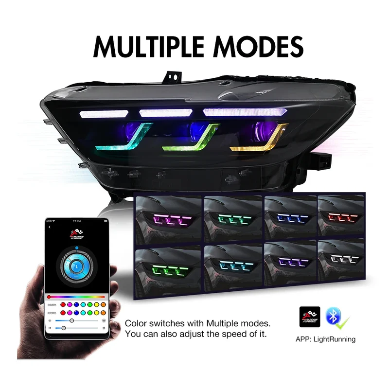 Phares LED Ford Mustang 2015-2022