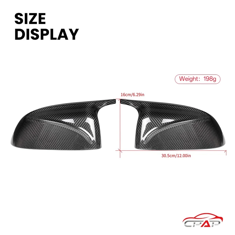 Coques de Rétroviseurs Carbone BMW X3 X4 X5 X6 X7 Style M 2019+