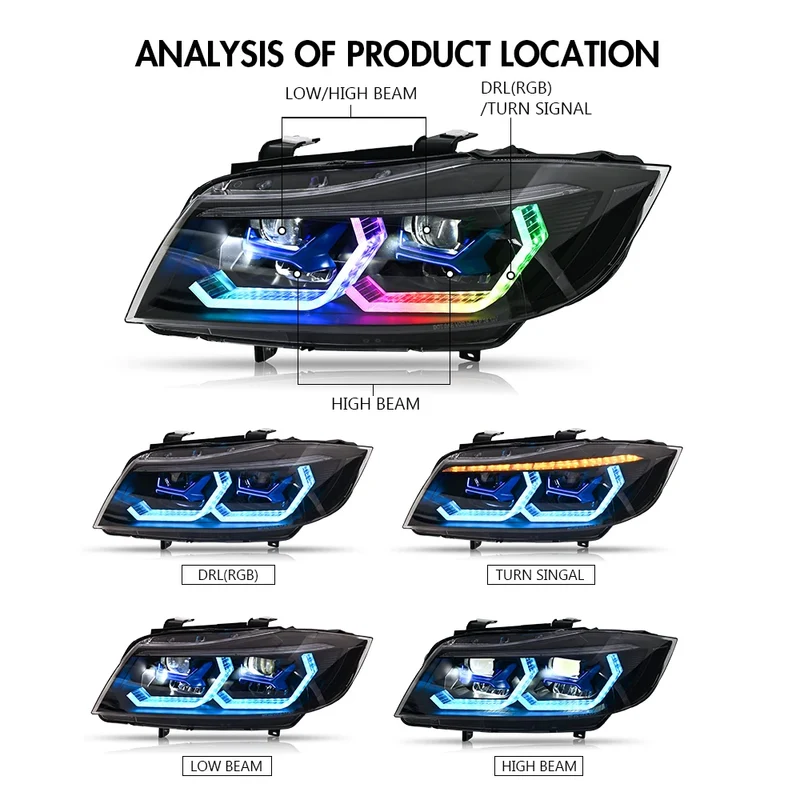 Lentilles de Projecteur BMW E90 E91 2005-2012