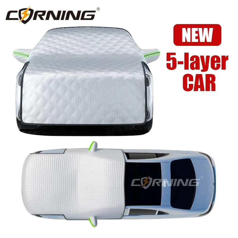 Demi-Bâche Anti-Grêle Voiture Universelle Étanche Multicouche